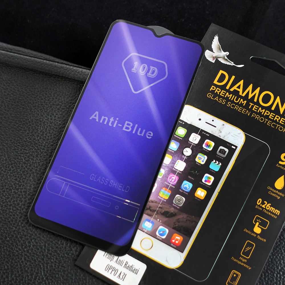 TEMPERED GLASS BLUE LIGHT ANTI RADIASI OPPO A31 A3S A54 A7 A74 A9 2020 F11 PRO RENO4 4F 5 REALME 5 C11 VIVO Y17 XIAOMI NOTE 9 9 PRO POCO M3 POCO X3 REDMI 9 9A 9C 9T TEMPERED GLASS FULL ANTI RADIASI