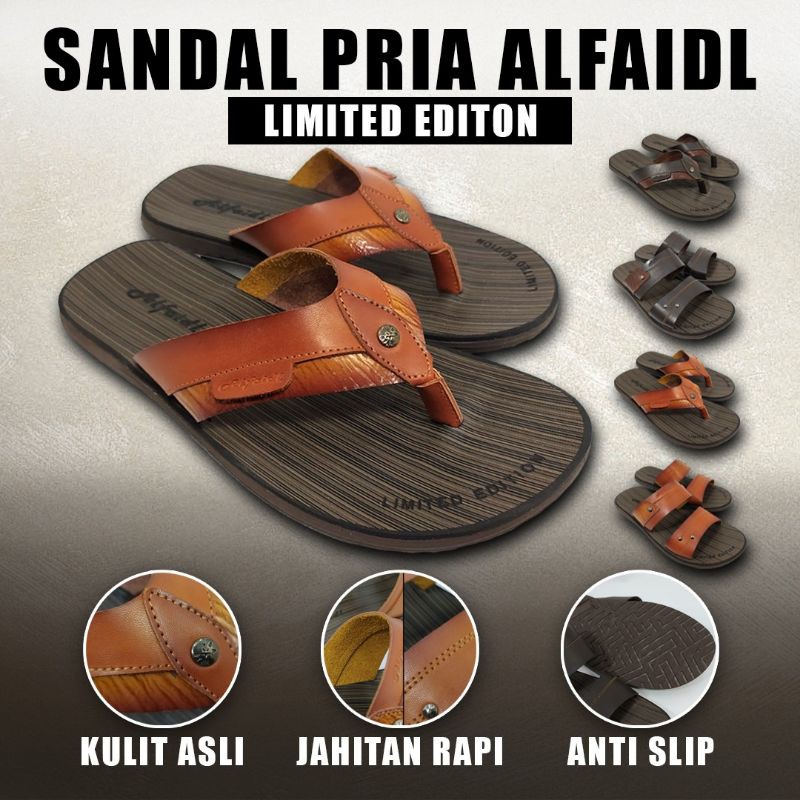 SANDAL PRIA KULIT ORIGINAL 100% SANDAL KULIT PRIA SANDAL KULIT PRIA TERLARIS