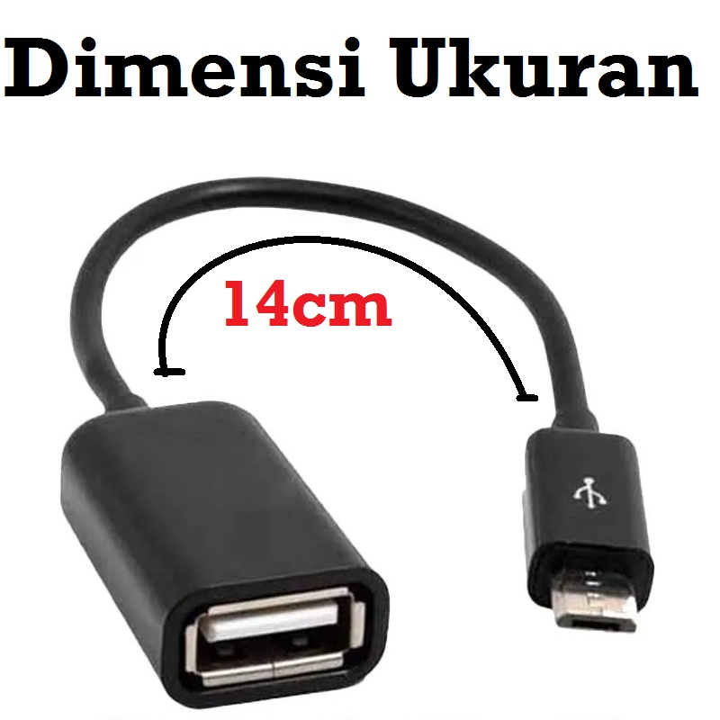 [HAEBOT] Kabel Cable USB OTG Micro Penghubung Data Adapter Converter Flashdisk ESP32 Handphone HP