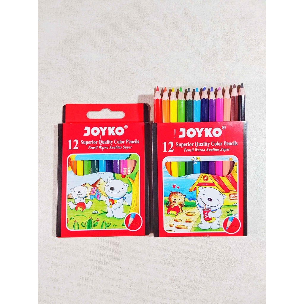 

(SET) PENSIL WARNA JOYKO CP-S12 / PENSIL WARNA JOYKO 12 WARNA PENDEK