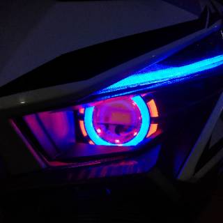 LAMPU PROJIE PROJECTOR VARIO 150 DRL ALIS SET HEADLAMP