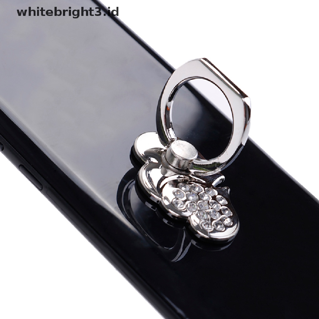 (whitebright3.id) Ring stand holder Bentuk Hati Rotasi 360 Derajat Untuk Handphone / tablet