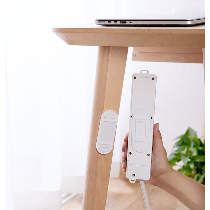 【GOGOMART】Stop Kontak Power Plug Holder / Papan Colokan Stop Kontak Elektronik Tempel