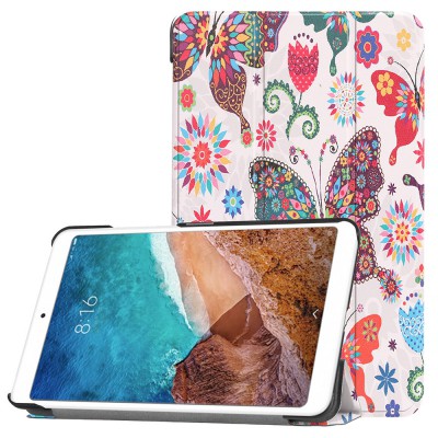Import Terbaru Aksesoris tablet Slim Fit Painted PU Leather Standing Case for Xiaomi Mi Pad 4