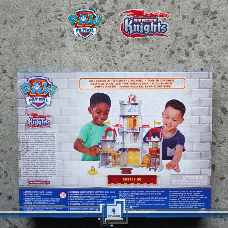 Paw Patrol Rescue Knights Castle HQ Playset with Chase & Mini Dragon
