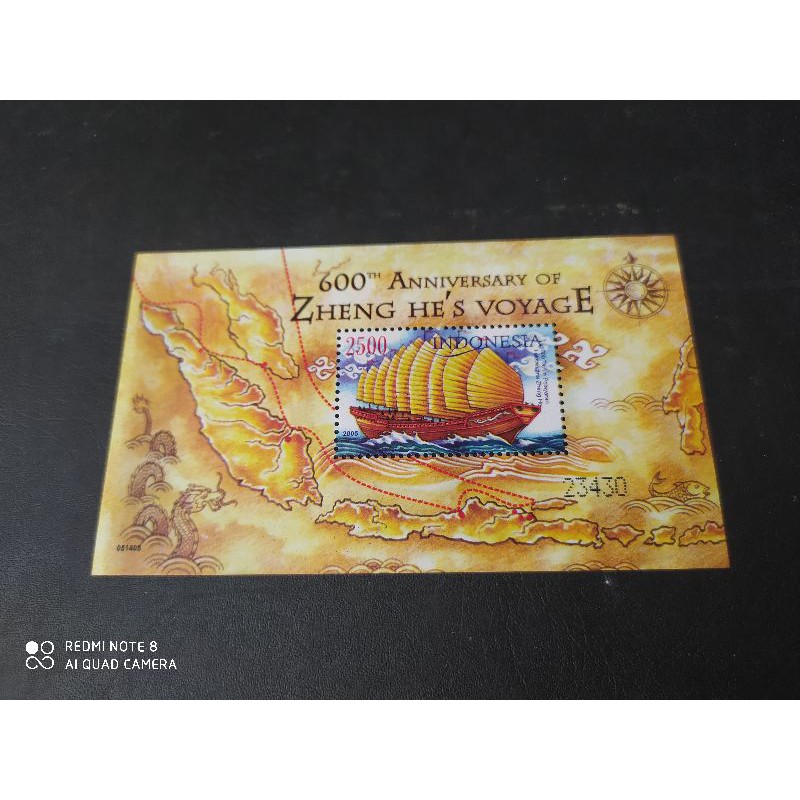 

BL3598 SS Prangko Indonesia Seri Peringatan 600 th Armada zheng Ho ( zheng he's) MNH ready