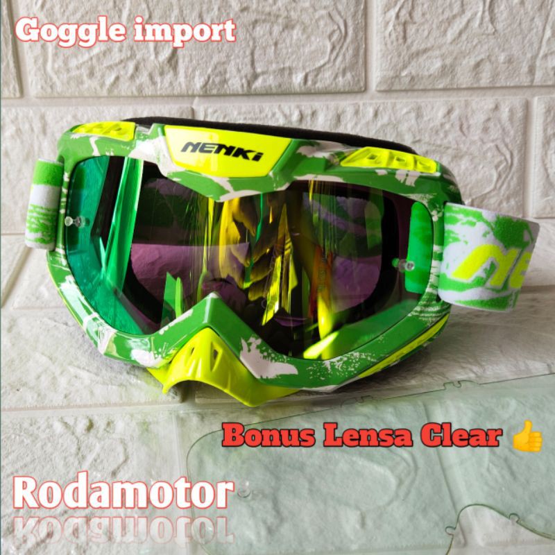 Goggle Kacamata Helm Sepeda Motor cross trail jpx Oneal fox KYT snail NHK alpinestars Zeus monster