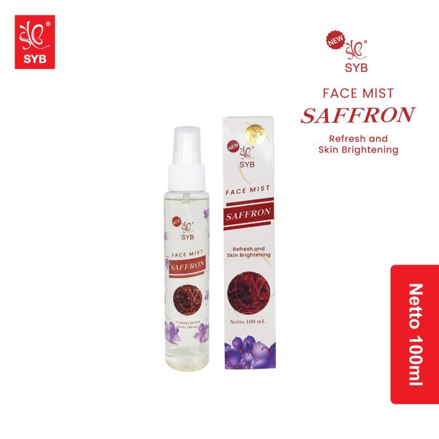 [ORI] SYB FACE MIST SAFFRON 100 ML | Spray Wajah Mencerahkan Melembabkan dan Menyegarkan Kulit Wajah