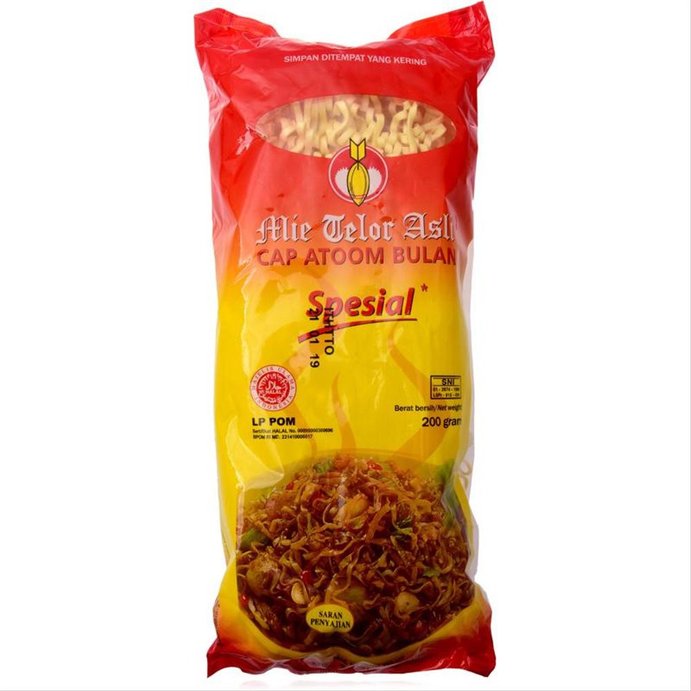 

Mie Telor Cap Atoom Bulan Special 200g