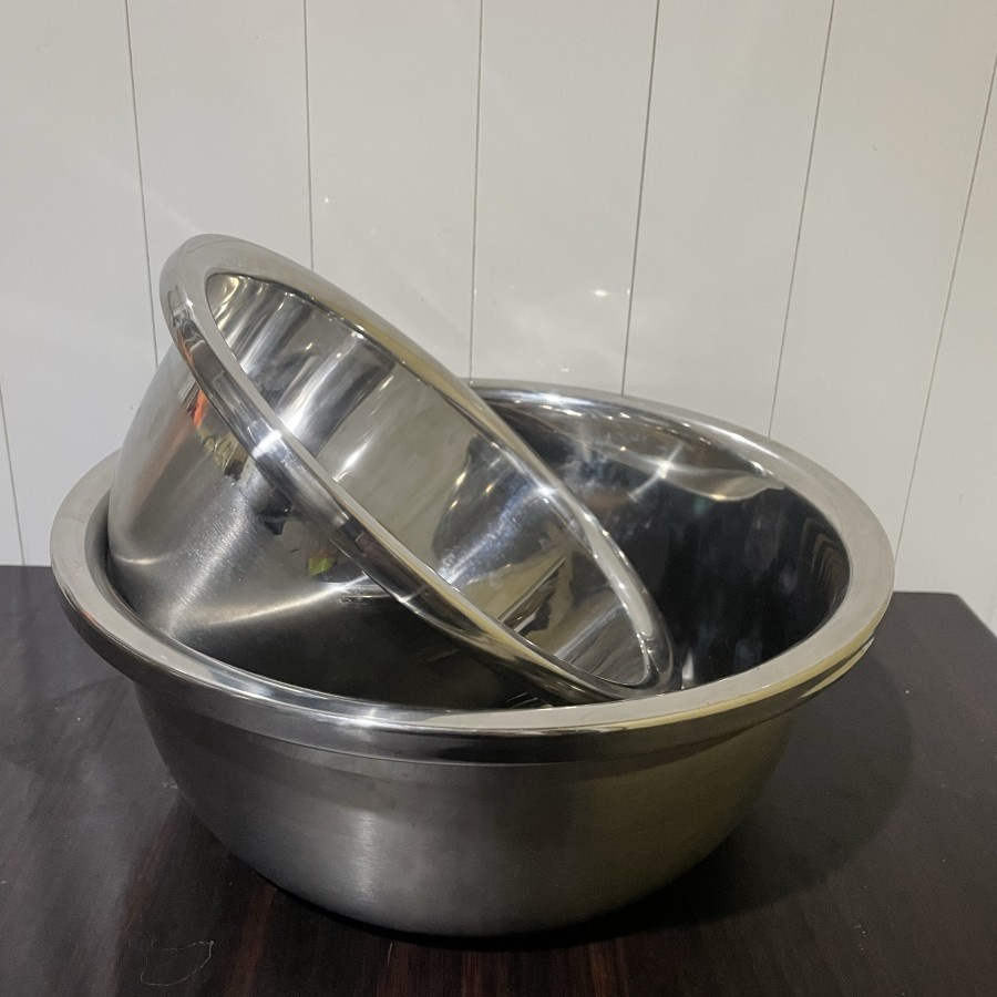 Jual Mixing Bowl Tinggi Baskom Stainless Cm Shopee Indonesia