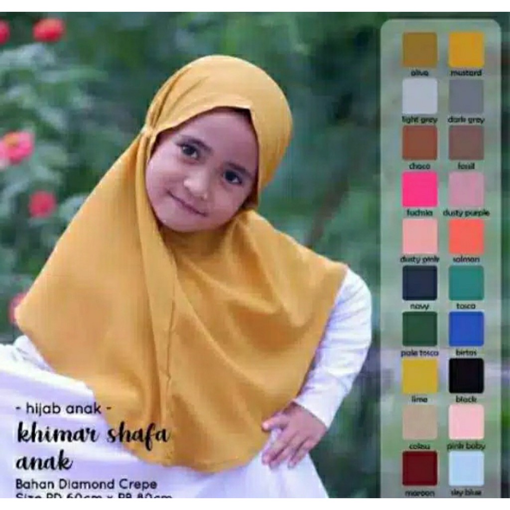 HIJAB TASYA BERGO ANAK BERGO MARYAM ANAK / JILBAB ANAK BERGO