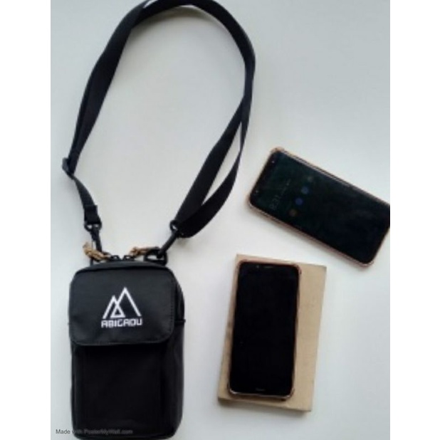 tas hp android/sling bag anti air pria &amp; wanita/tas hp android 5-6.7 inc csual | Abigadu