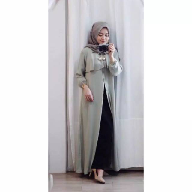 Ninda maxy  baju gamis pakaian wanita dress fashion muslim