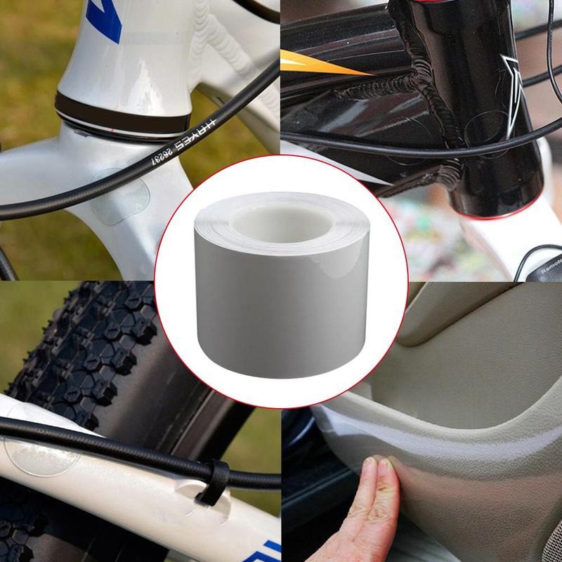 BISA COD DEEMOUNT Sticker Sepeda Bike Frame Protector 1 Meter - RCK-104 - Transparent