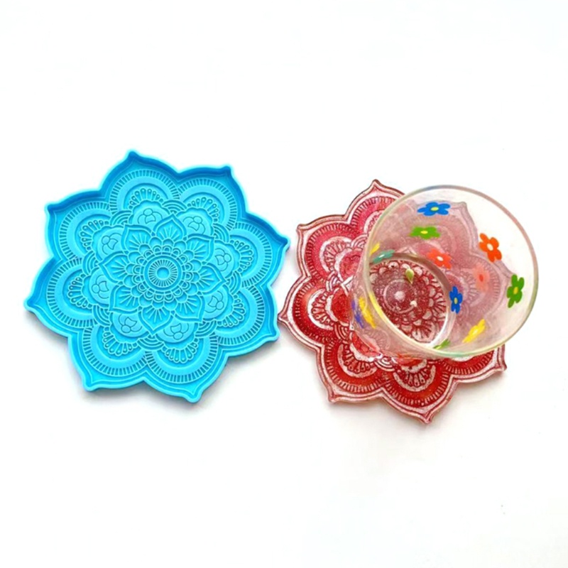 Siy 1 Pc Cetakan Resin Model Mandala Untuk Membuat Coaster