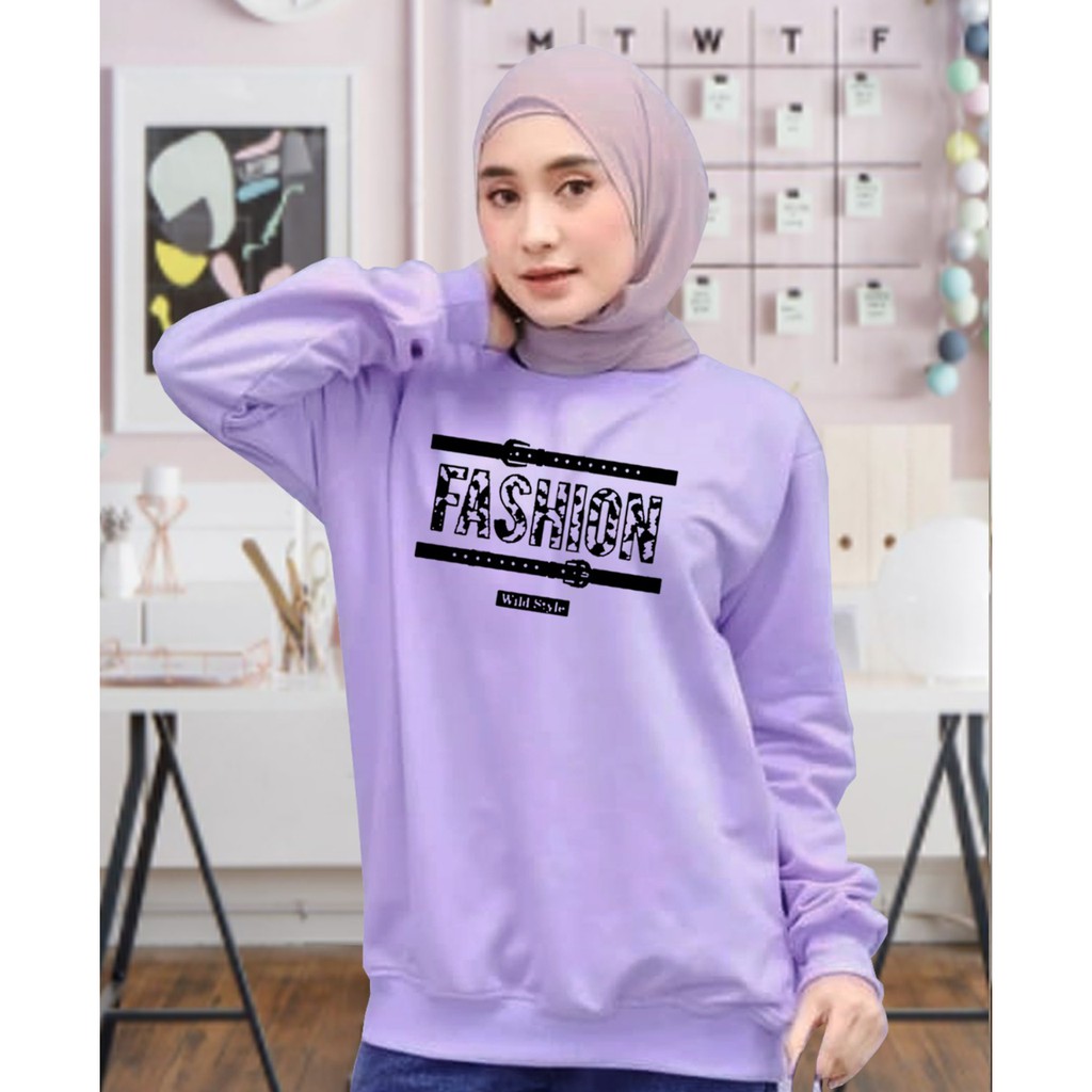 Kaos Lengan Panjang fashion/ Kaos Sweatshirt / Atasan Wanita / Atasan Wanita Lengan Panjang