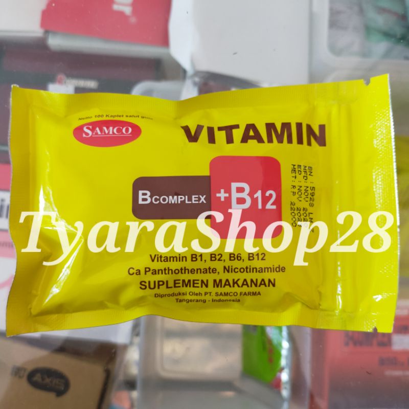 Vitamin ayam B complex b12 isi100 tablet