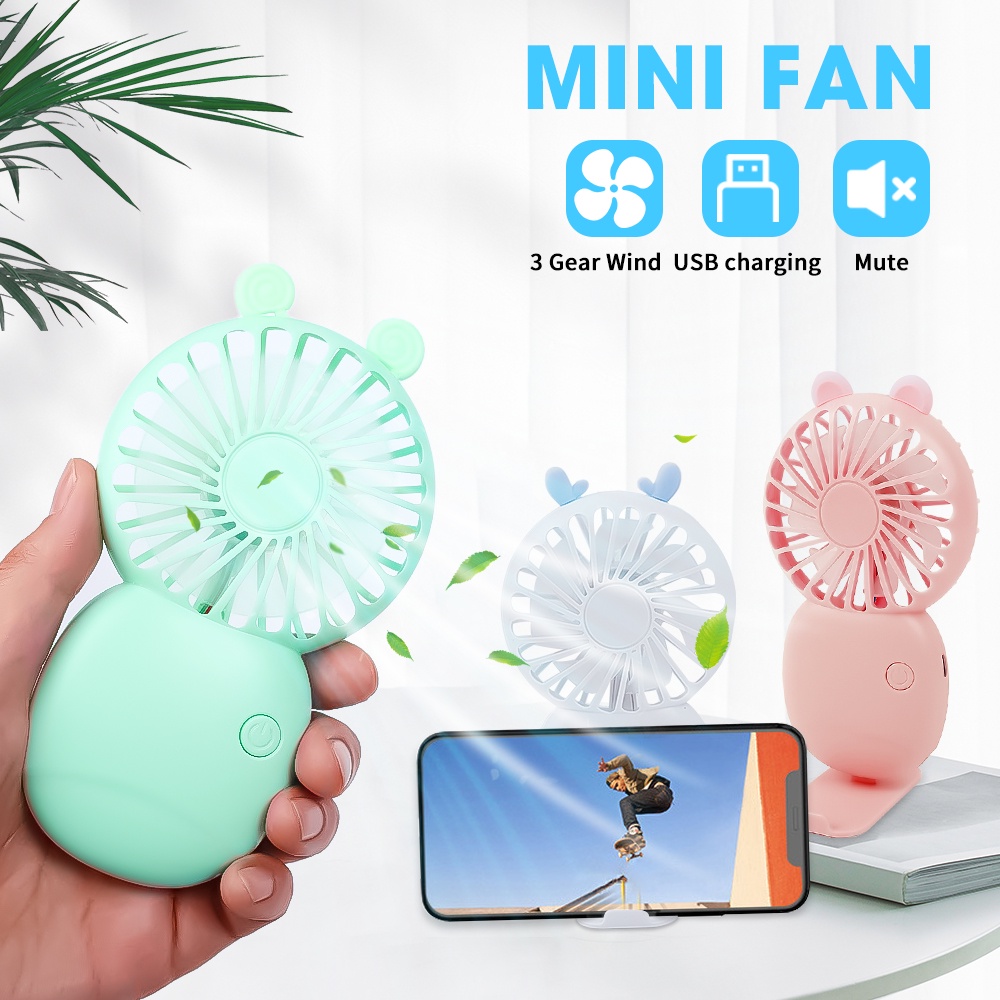 Kipas Angin Saku Mini Portable Usb Rechargeable Untuk Musim Panas