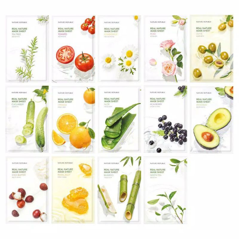 NATURE REPUBLIC REAL NATURE MASK SHEET / Nature Republic - Real Nature Masker Sheet