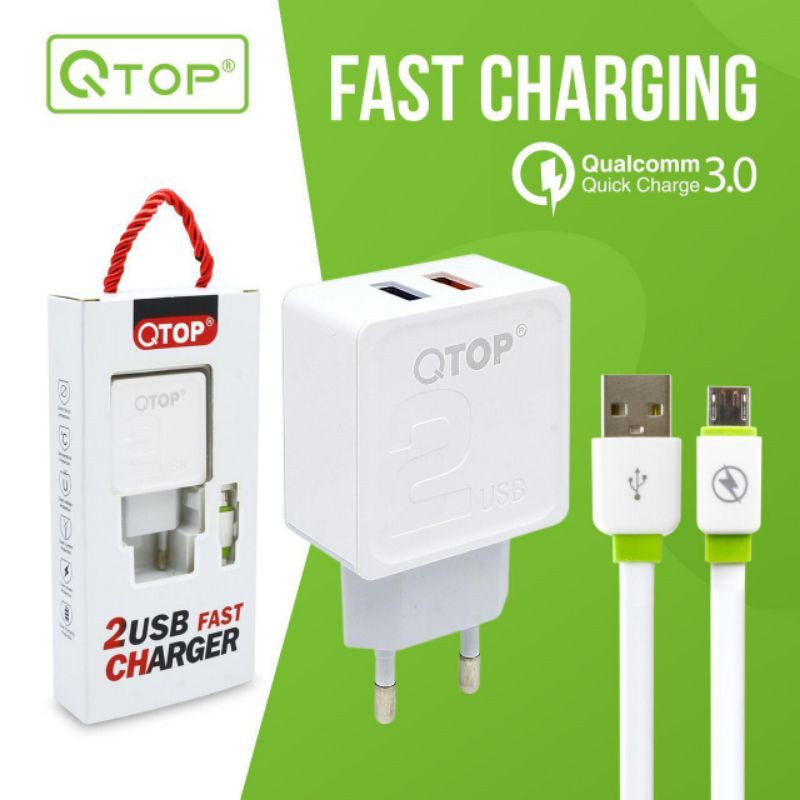 CHARGER TC QTOP FAST CHARGING FOR MICRO USB QUALCOMM 3.0