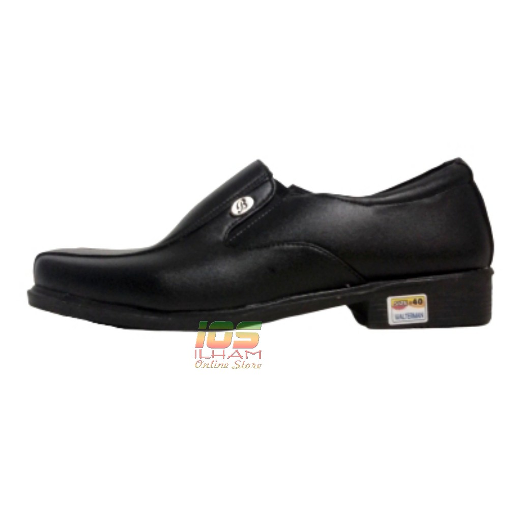 Sepatu Pantofel Slop Pria Dewasa Waltermen EL Size 39-43 Hitam