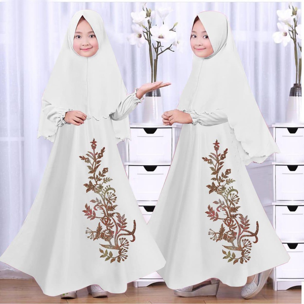 HOPYLOVY Gamis Anak Bunga Flower Kids