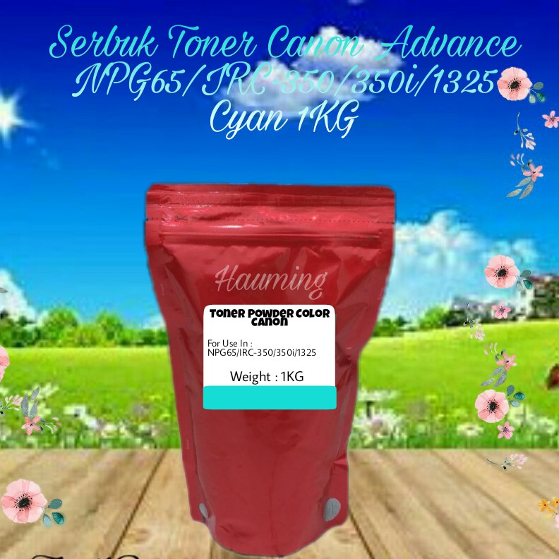 Serbuk Toner Canon NPG65 NPG 65 GPR-51 IR ADV C305 C305i C350 C350i C351 C351i C1325 Cyan 1kg
