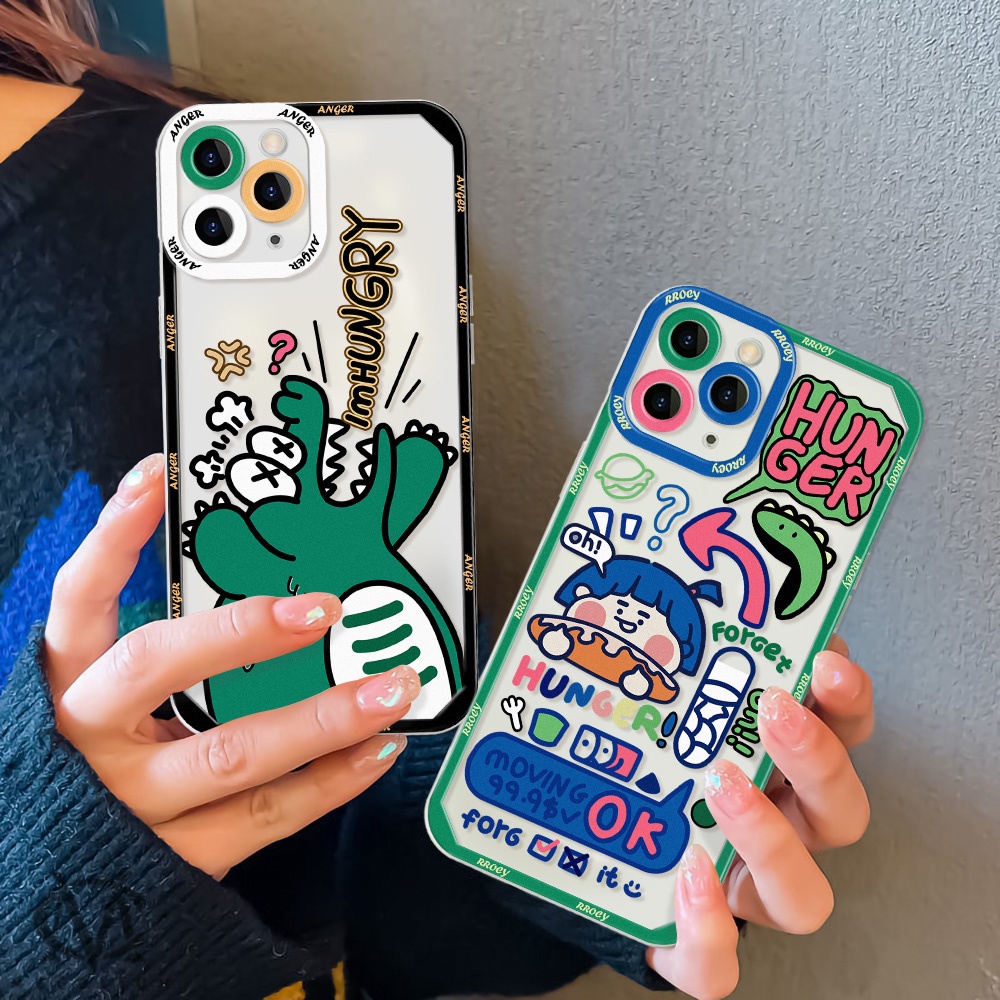 Soft Case TPU Motif Kartun Dinosaurus Untuk Samsung Galaxy A12 A50 A32 A51 A53 A52 A52s 5G A72 A73 A71 A21s S22 Ultra S21 FE S20