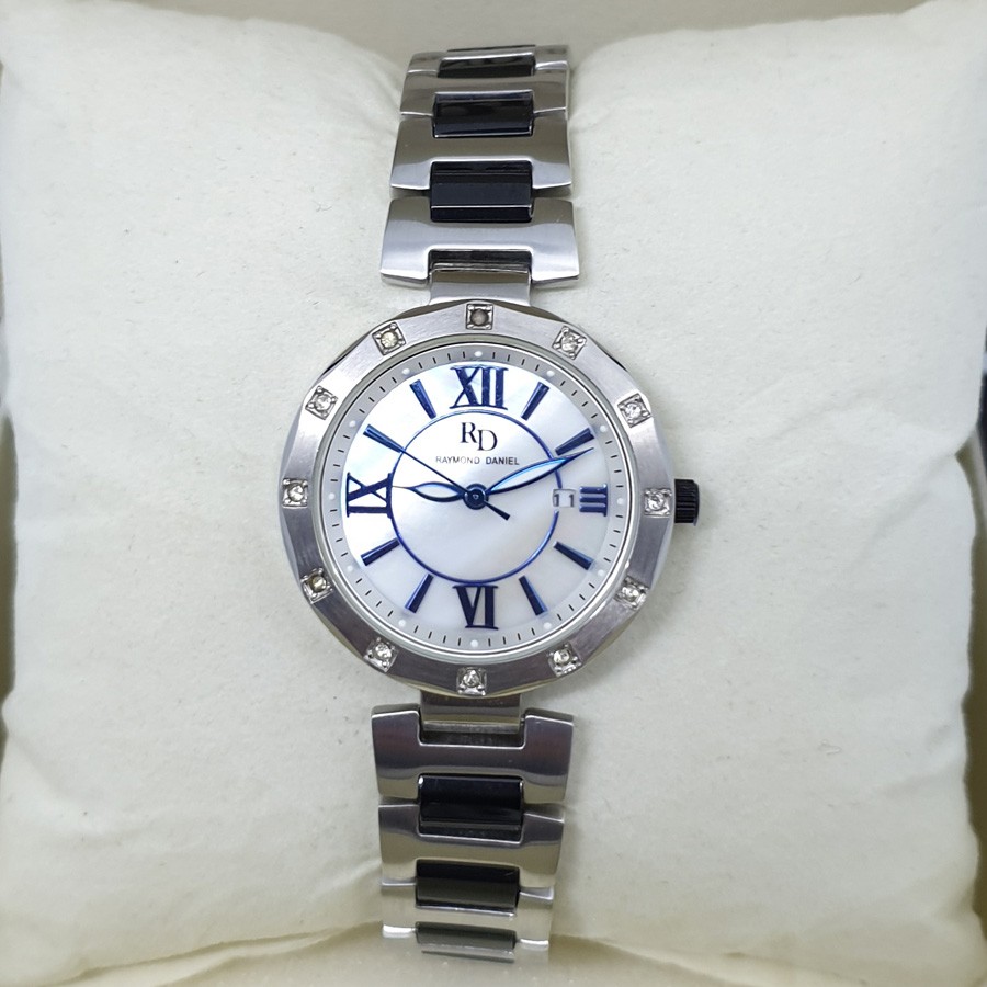 Raymond Daniel RD206 Silver Blue, Jam Tangan Wanita, Original