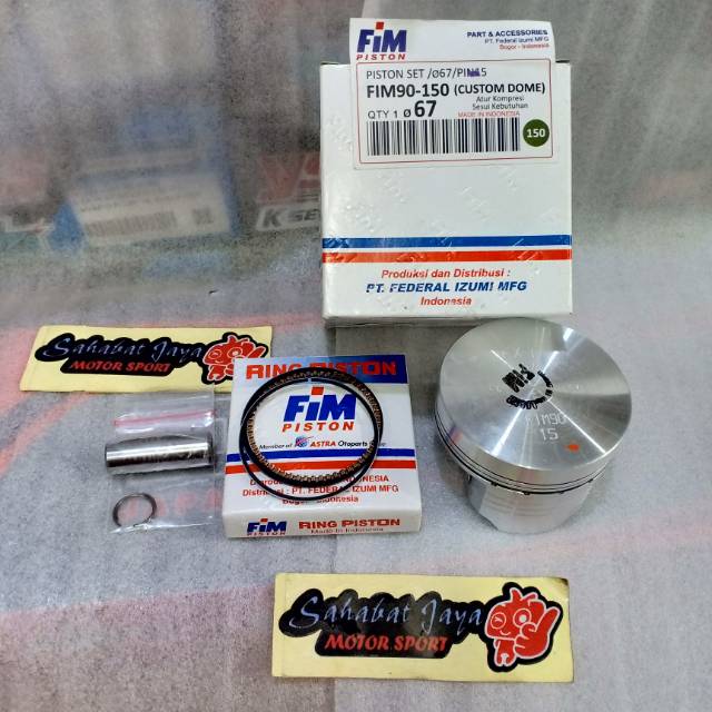 Seher Piston FIM FIM90 Custom Dome Metah 64 Pin 14 65 Pin 15 66 Pin 15 67 Pin 15 68 Pin 15 70 Pin 15