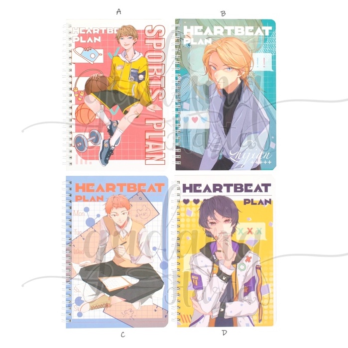 

Notebook A5 Spiral Heart Beat Plan Buku Motif Basket Notepad GH 308159