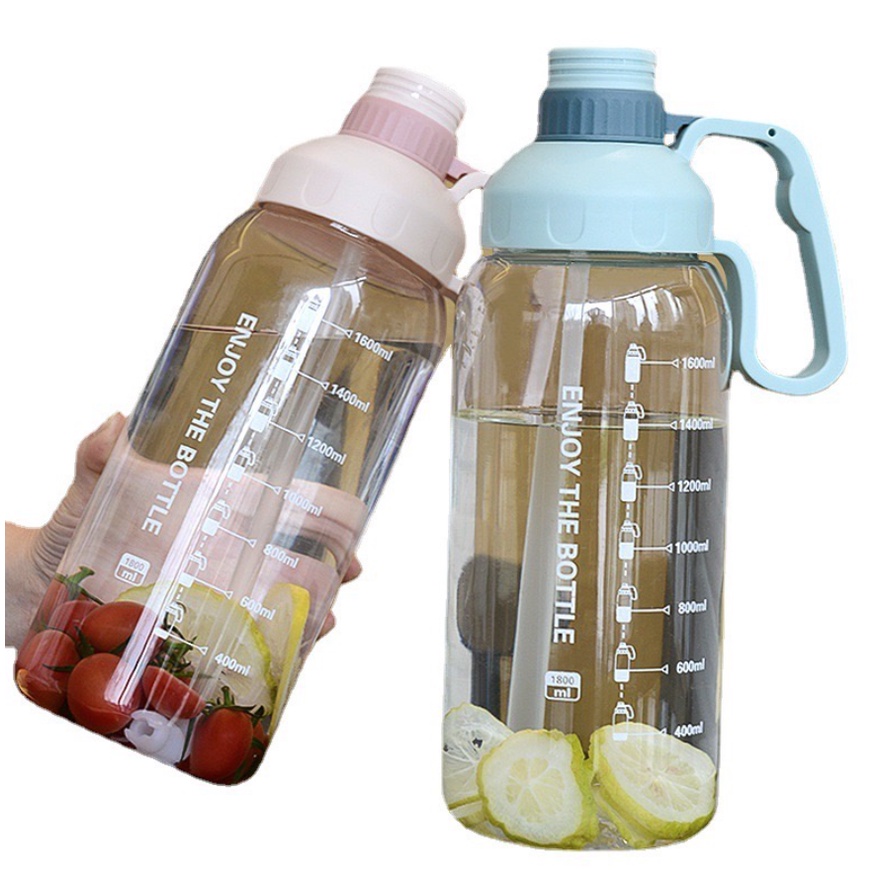 Botol Minum Jumbo Sport 1800 ml / Botol Minum Anti Tumpah Klip 1.8 L BPA FREE