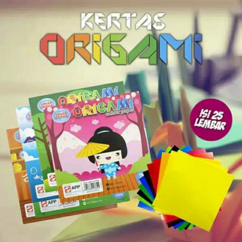 

KERTAS LIPAT | KERTAS ORIGAMI SIDU 16 X 16 | KERTAS LIPAT 25 LEMBAR