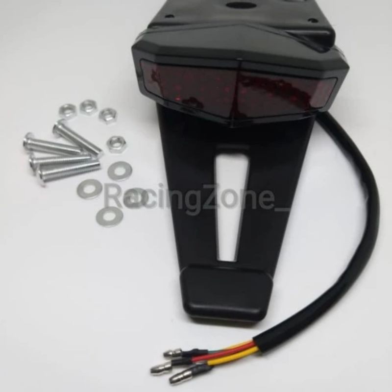 Spakbor Belakang KLX Plus Lampu Stop Dan Lampu Sein Kiri - Kanan