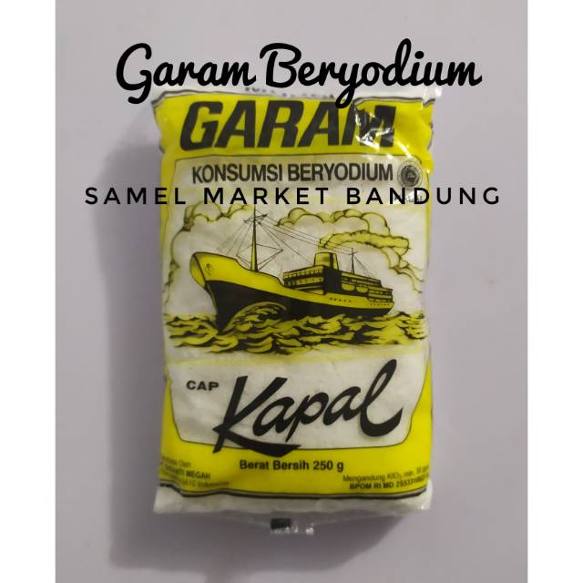 

Garam Beryodium Cap Kapal, 250 gr