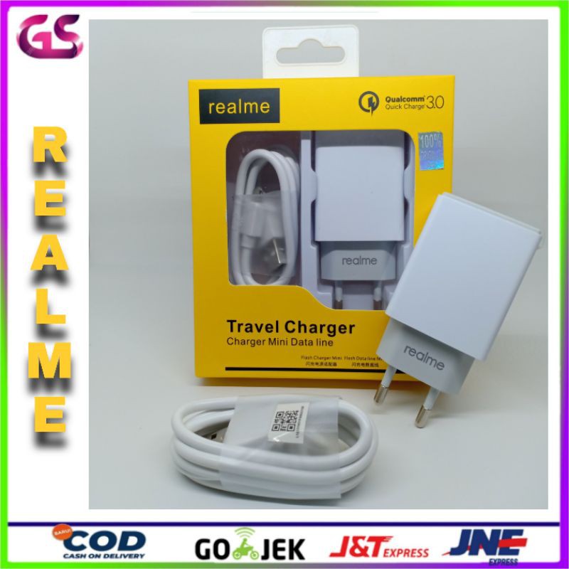 CHARGER cas casan REALME ORIGINAL FAST CHARGING 100% 5 pro C1 C2 X2 X K1 U1 Realme 3