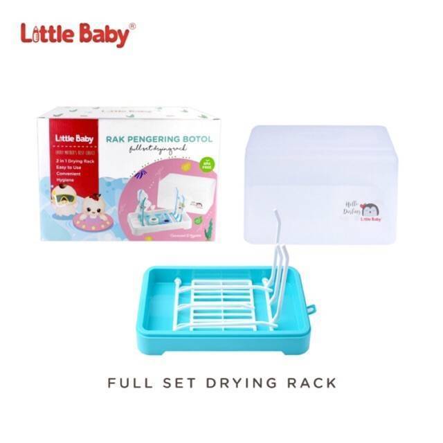 LITTLE BABY RAK PENGERING BOTOL FULL SET DRYING RACK WITH COVER  SUSU BAYI  FDR 1218