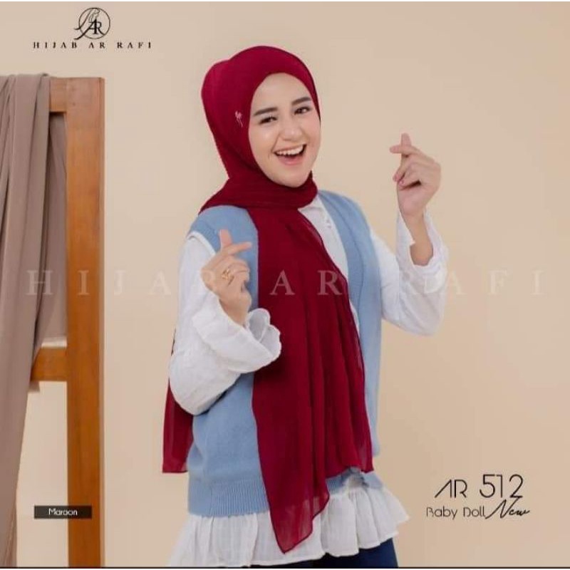 HIJAB ARRAFI AR 512 NEW PASHMINA PLISKET
