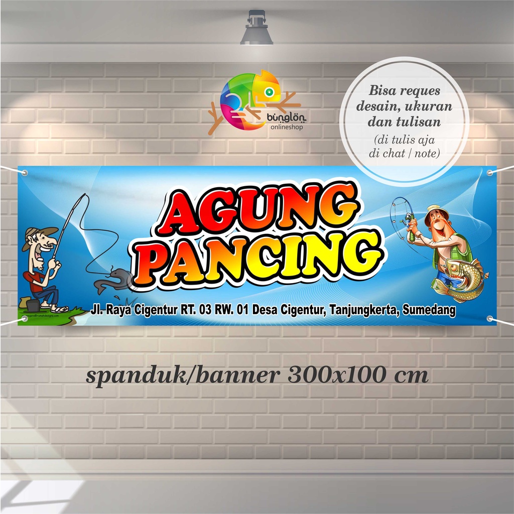 Spanduk Banner Pemancingan Ikan