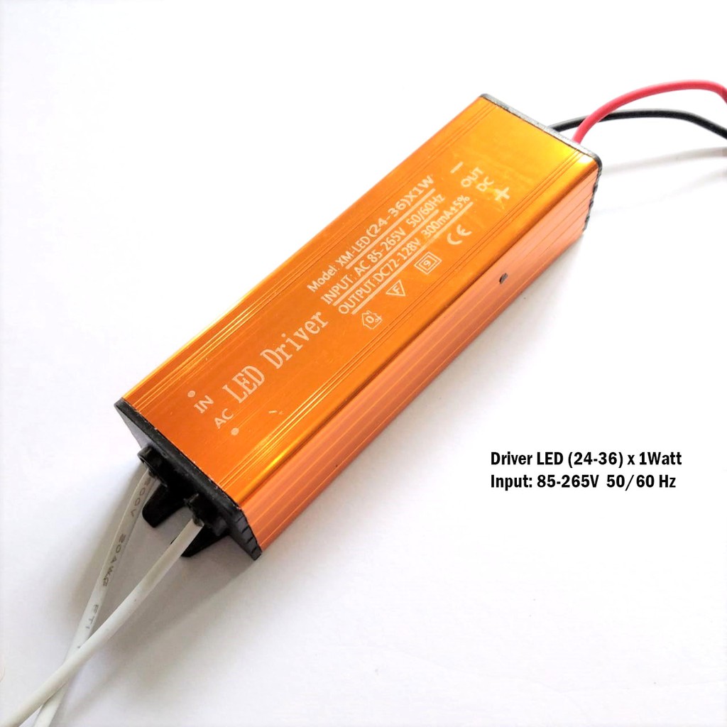 LED Driver (24-36) x 1watt WATERPROOF CASING BESI