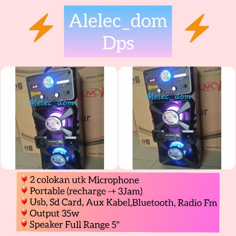 Multimedia Speaker Aktif Niko Movi Bluetooth