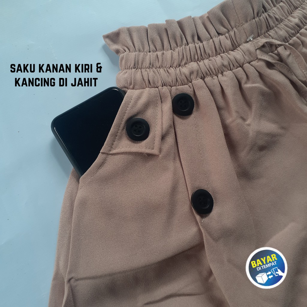 Rok Panjang Payung Jumbo Hitam Wanita Remaja Bahan Moscrape Premium