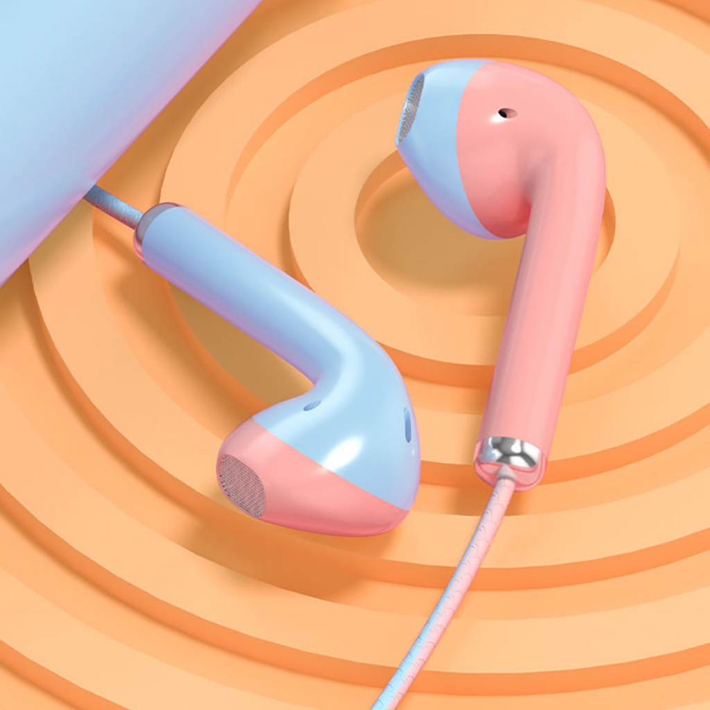 Headset Macaron U24 / Earphone Macaron Unik Hifi Audio Mate Color