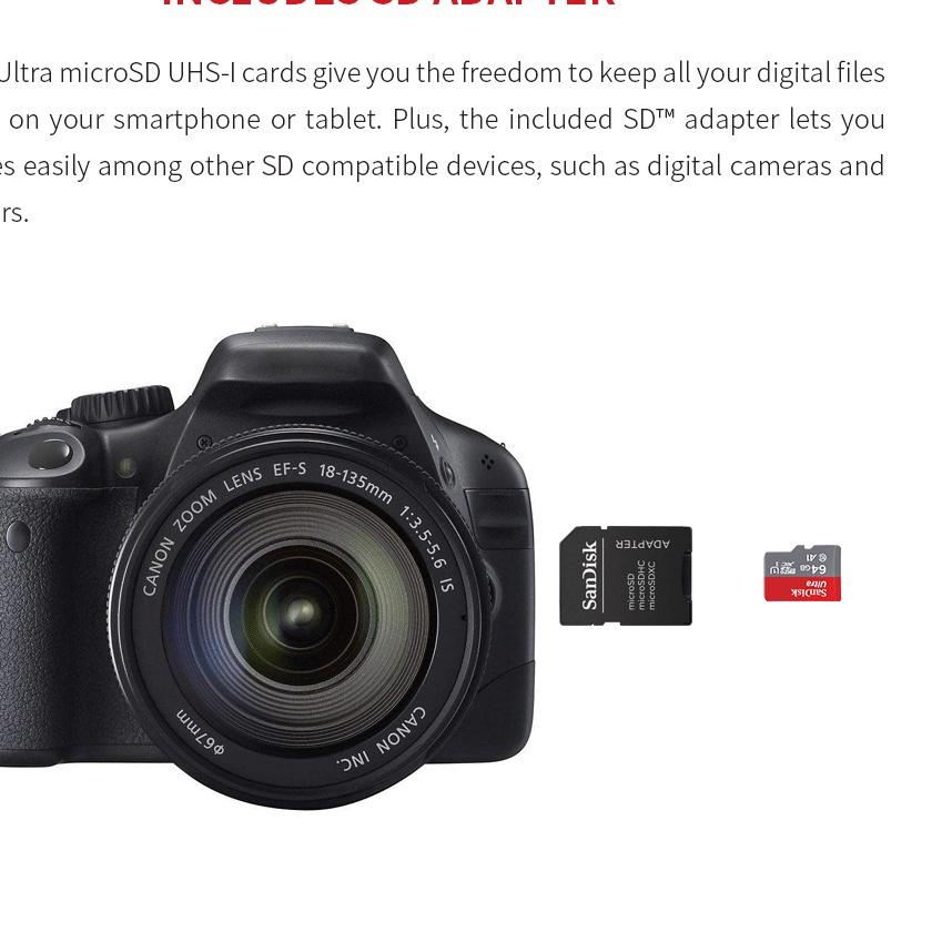 ♔ SanDisk memory card hp sandisk kartu memory card 8/16/32/64/128/256/512gb original micro sd card ☂