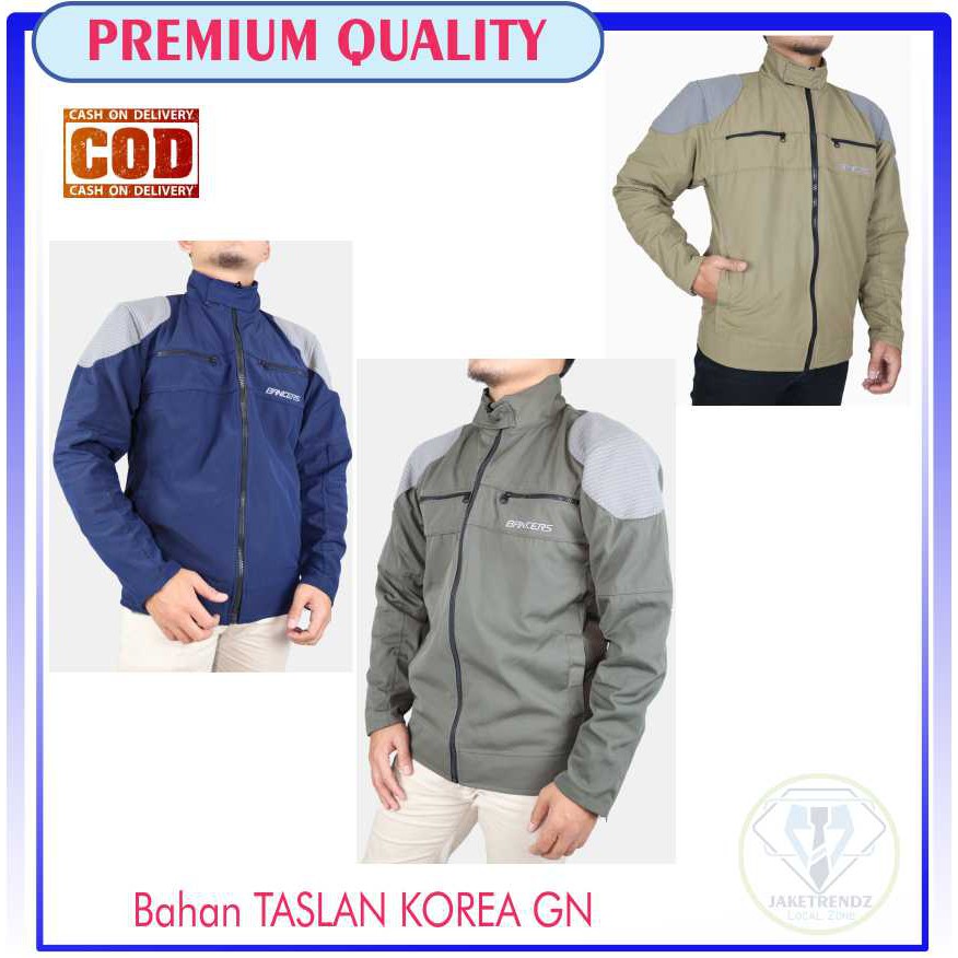 Jaket Motor Pria Premium Original Bankers terbaru