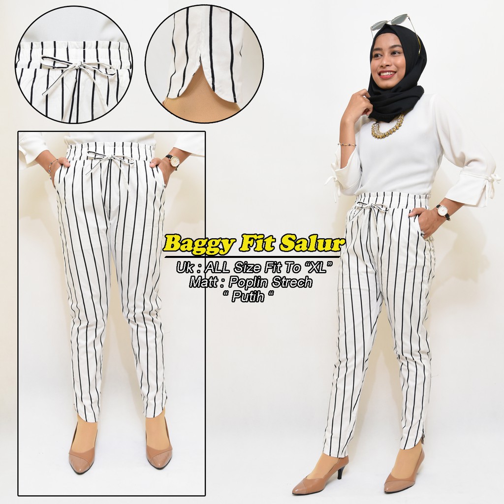 Baggy Fit Salur - Celana Salur