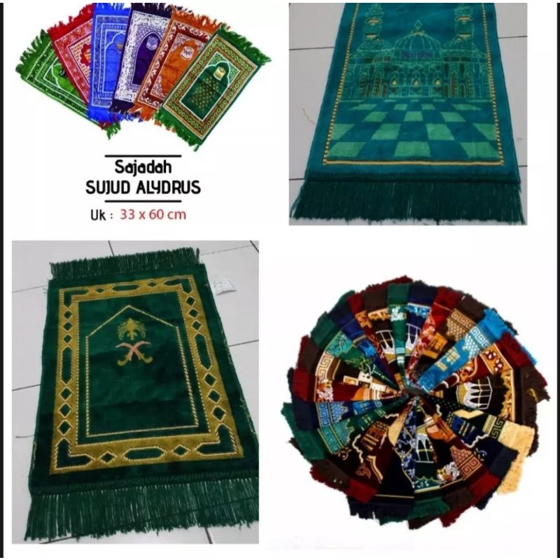 Sajadah Turki Kepala |ALAYDRUS MUKA| Sajadah Anak Tebal | Souvenir Umroh Haji | Souvenir Hajatan