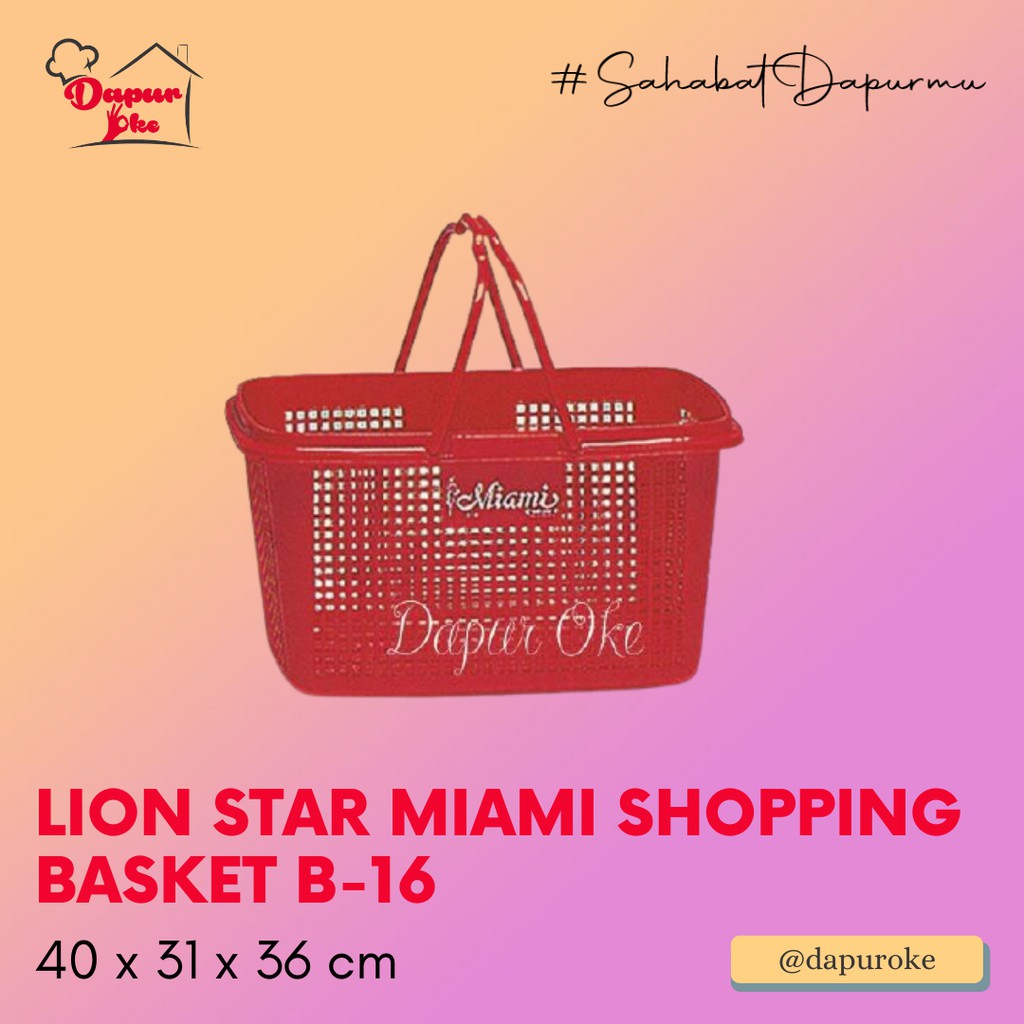 Jual Lion Star Miami Shopping Basket B 16 Keranjang Belanja Shopee Indonesia 5063