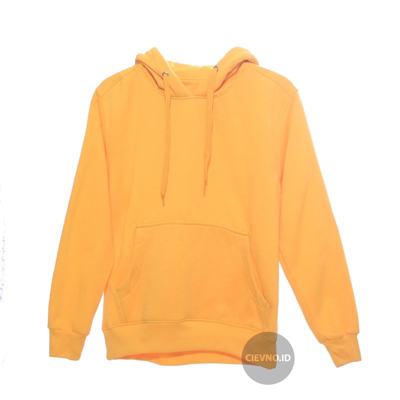 HOODIE JUMPER KUNING POLOS SIZE  M - XXXL