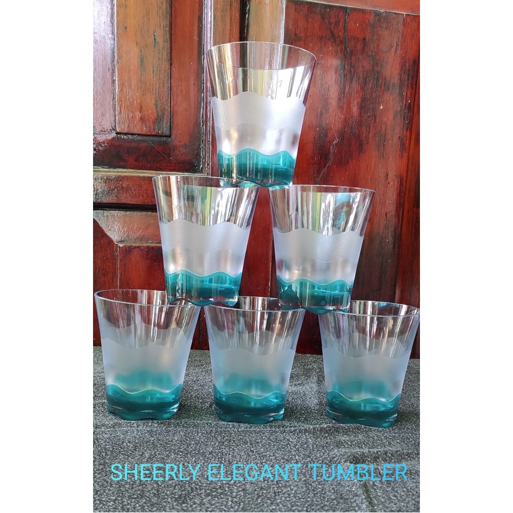 Sheerly Glass tupperware sheerly elegant glass | Gelas